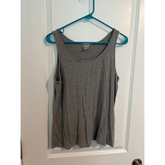 Chico’s Gray Tank Top – Size 1 (US Small/8-10) – Rayon/Spandex Blend - Picture 1 of 4